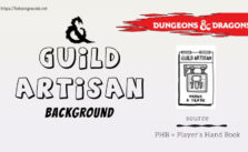 guild artisan 5e background